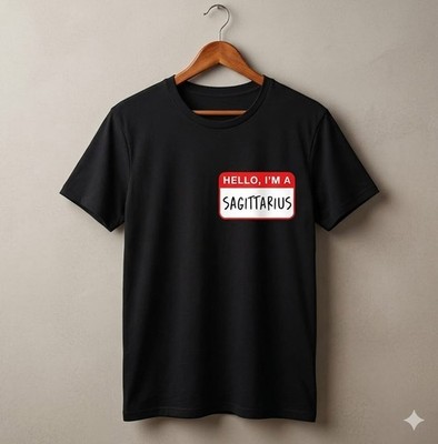 Hello I'm a Sagittarius Funny Zodiac Astrology T-Shirt - H250
