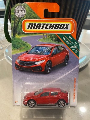 2018 Matchbox MBX Road Trip MBX 1:64 2017 Honda Civic Hatchback Rot 6-Speichen