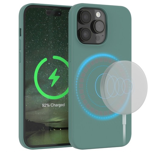EAZY CASE do Apple iPhone 14 Pro Max Silikonowe etui na telefon z tylną pokrywą MagSafe - Zdjęcie 14 z 15