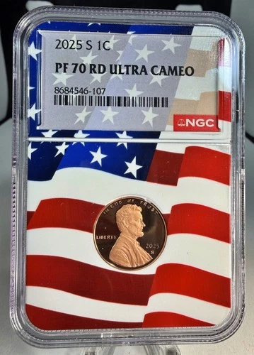 2025-S Lincoln Shield Cent Proof — photo from the most recent tracked eBay sale