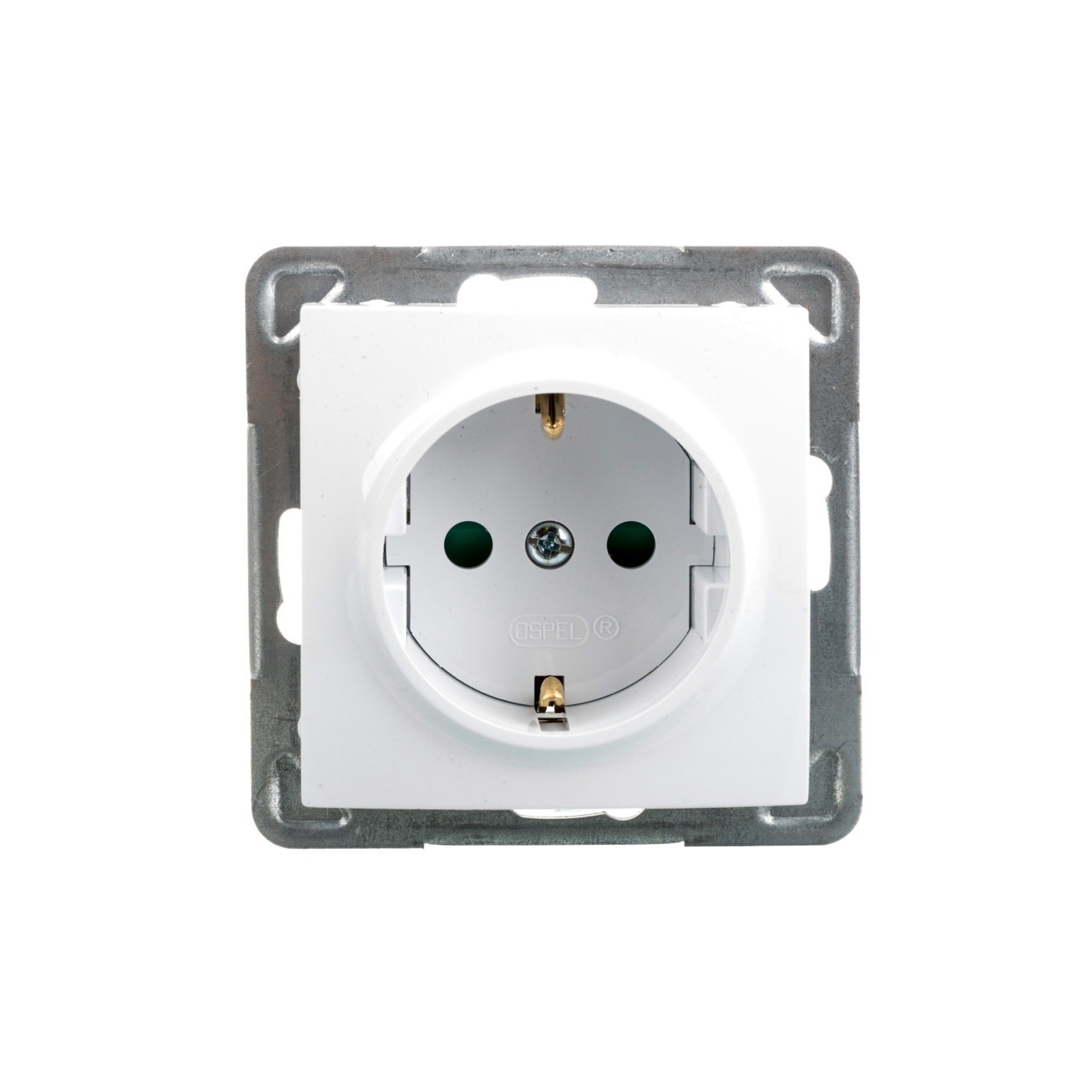 Schuko Single Socket with Impression GP-1YSP/m/00