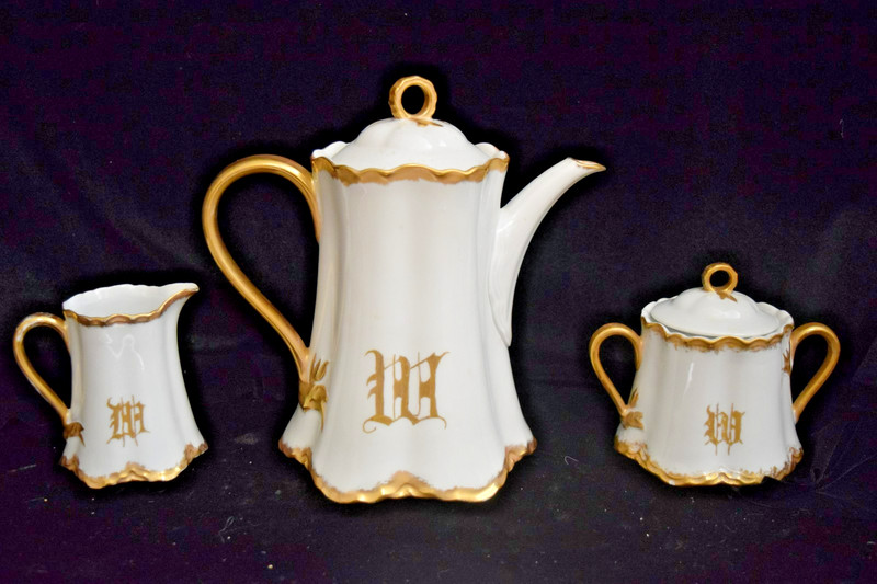 Vintage Rosenthal Hutschenreuther Custom Gold Trimed Tea Set