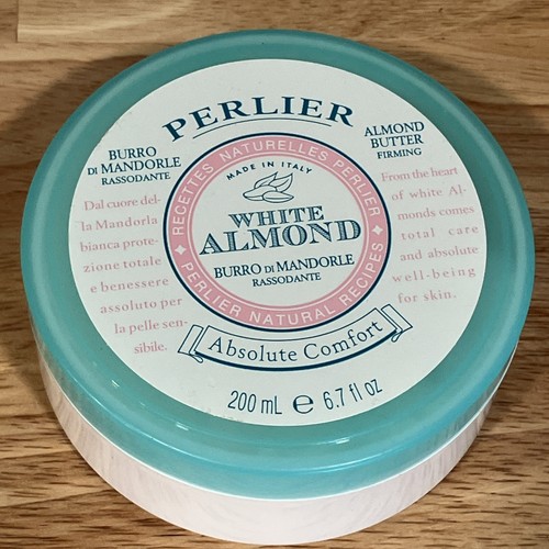 Perlier Weiße Mandel Körperbutter Straffende Creme 200ml/6,7fl oz, NEU & VERSIEGELT - Bild 1 von 3