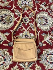 FOSSIL 75082 Vintage Brown Leather Crossbody Handbag Purse Key Charm Classic