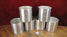 3-1/2" x 3-1/2" Candle Making Mold lot Flat base Seamless Aluminum pillar