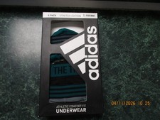 NEW Adidas Boxer Briefs Men's Small 3 Pack Stretch Cotton