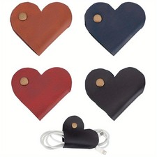 4pcs 4 colors Cord Organizers Cable Wire Management Wrap with Iron Snap Button