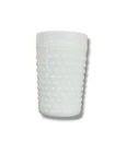 Vtg Anchor Hocking White Milk Glass Hobnail Tumbler Drinking Glass 4.25" 8 oz