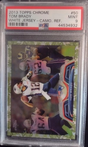 2013 Topps TOM BRADY Sweet Camo Refractor White Jersey /499 PSA 9 GOAT ššš¤Æā
- Picture 7 of 9