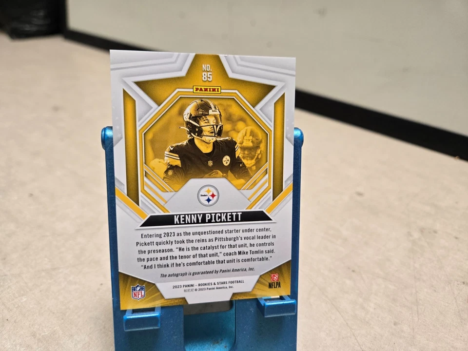 2023 Panini Rookies & Stars Orange Signatures /75 Kenny Pickett #85 Auto - Image 2 of 2