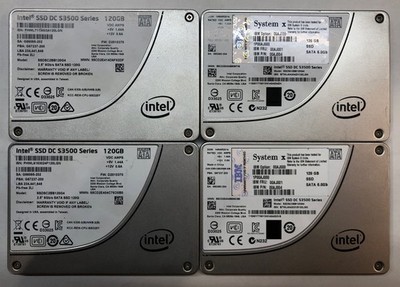 4x Intel DC S3500 Series | 4x 120GB @ SATA-III 6Gb/s | 2.5'' SSD | SSDSC2BB120G4
