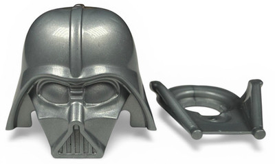 Official Unreleased LEGO Star Wars Darth Vader Flat Silver Mono Prototype Helmet