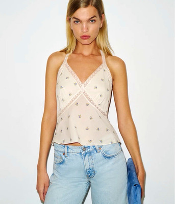 NWT Reformation Monica Top Petite Rose Size Large