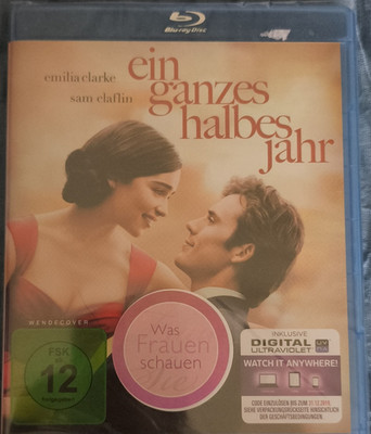 Ein Ganzes Halbes Jahr Blu-ray Emilia Clarke Sam Claflin Drama FSK 12 Wendecover