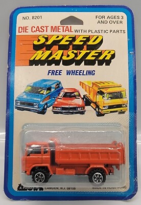 Yatming Speed Master Orange Dump Truck New Old Stock 1:64 Diecast