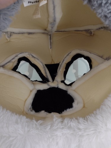 Dan Dee Big Greeter Heads Husky Wolf Head Maskimal Furry Cosplay Mascot Costume - Picture 5 of 8