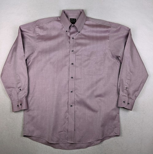 JOS. A. BANK TRAVELER'S COLLECTION - MEN'S PURPLE DRESS SHIRT - SIZE M