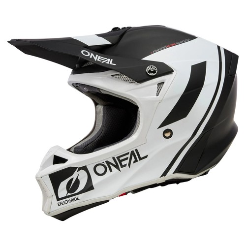 Oneal 2023 10 Series Flow V.23 Offroad Helmet - Black/White - Medium New in Box!