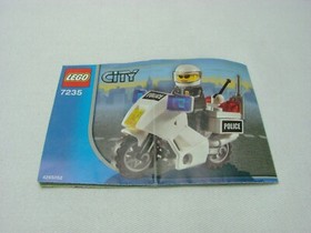 LEGO ~ City Police #7235-1 "Police Motorcycle" ~ 28 pc (2005)  w/Instr & minifig