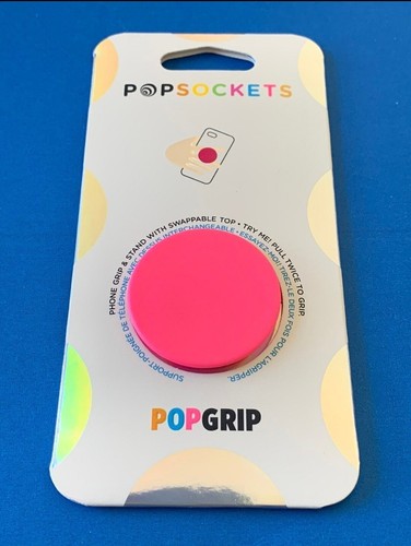 Popsockets PopGrip: Phone Holder & Stand - NEON DAY GLO HOT PINK (MAGENTA) - Picture 1 of 4