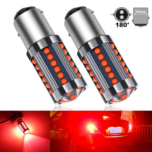 2x Car 1157 BAY15D 36 COB LED Red Tail Lamp Car Signal Brake Light Parking Bulb - Picture 3 of 12