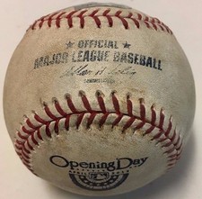 Mariano Rivera Last Opening Day Game Used Baseball Red Sox Vs Yankees 2013 MLB