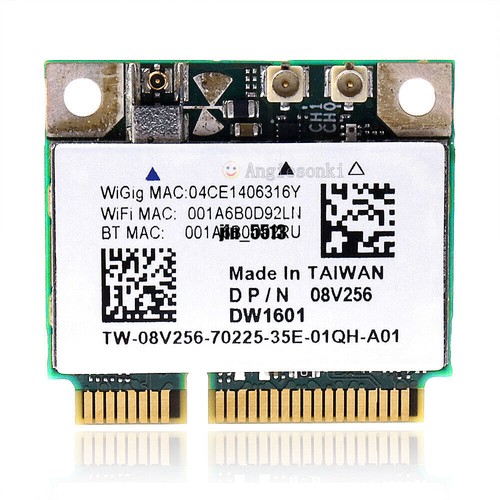 Dell Wireless DW1601 QCA9005 8V256 WiGig 802.11AD 7Gbps Half Mini Wireless Card