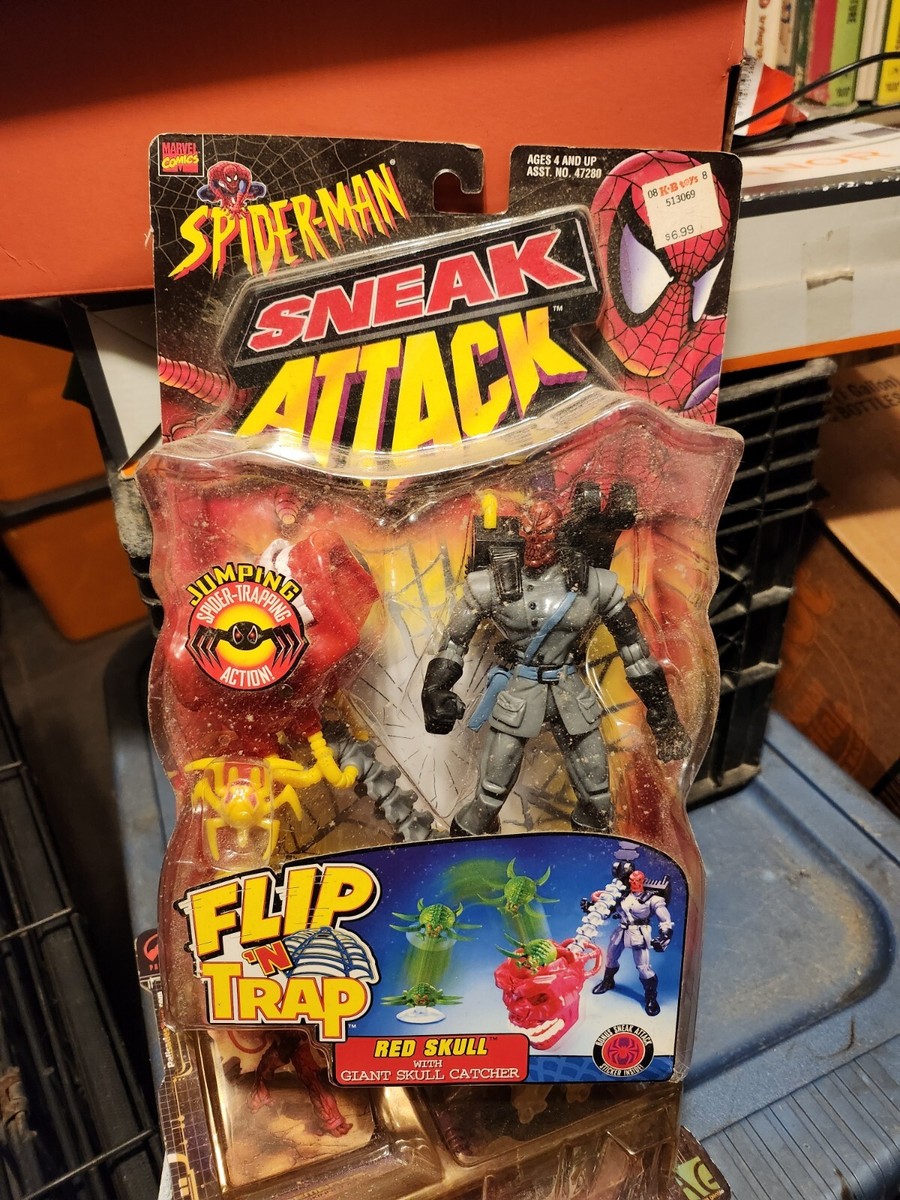 Spider-Man Red Skull Sneak Attack Action Figure Toy Biz 1998