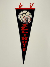Vintage University of ILLINOIS Fighting ILLINI VOLLEYBALL Full Size Felt Pennant