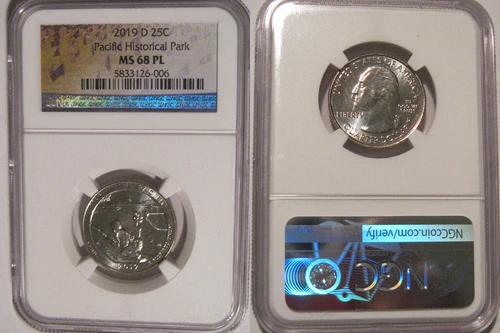 2019 D War In the Pacific Historical Park NP Quarter 25c NGC MS 68 PL PROOFLIKE