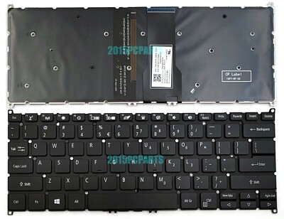 New for Acer Spin 5 SP513-52N SP513-53N Spin 3 SP313-51N SP314-51 Keyboard US