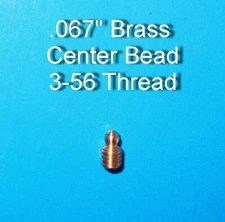 Brass Shotgun Mid Bead .067" Universal Fit  3-56 Thread #1