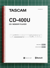Tascam CD-400U — 4 in 1 Owners Manual User Instructions — 116 Pages — USA Made