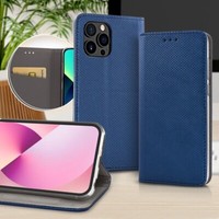 Book Cover Smart Magnet FüR Apple Iphone 14 Pro Max Blau HüLle Tasche Etui