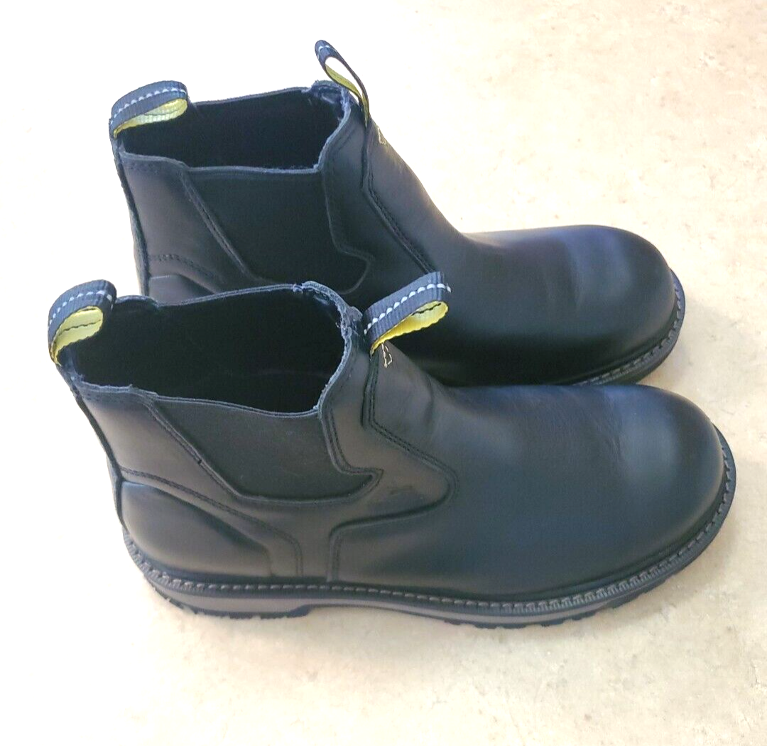 ACE WORK FIREBRAND CHELSEA BLACK SLIP OIL RESISTANT ANKLE 