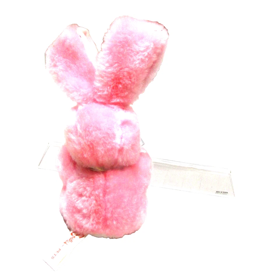 Vintage Easter Pets Plush Toy Pink Bunny 10" - Image 3 of 4