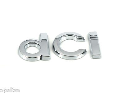 Badge DCi Noir Pour Renault Clio MK2, Kangoo 1 (1997-2009) - Référence 8200083505