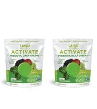 2 × Laird Superfood Activate Prebiotic Daily Greens Support,8.4oz,Best By In Pic