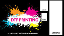 DTF Prints Design Full Colour Garment Heat Transfers Gang sheets 5 SEC PRESS!