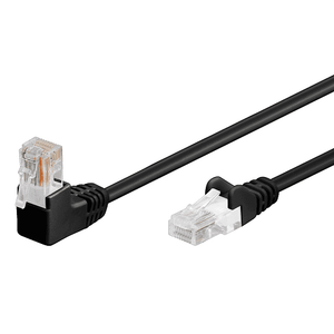 Cable de red UTP CAT5E 1x 90 grados 2 M Negro