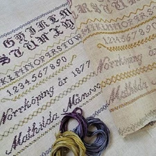 Mathilda Mansson 1877 Sampler~Wishing Thorn