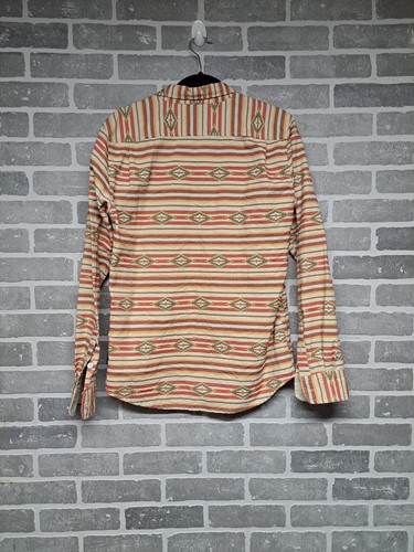 Modern Amusement Aztec Southwestern Print Long Sleeve Mens Shirt Size Small - 第 9/11 張圖片