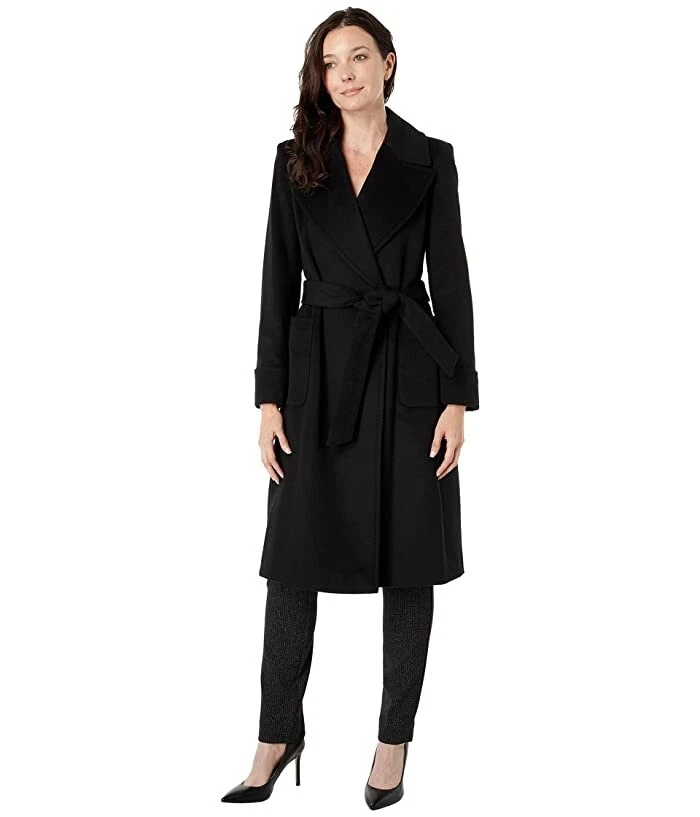 Lauren ralph lauren wool blend best sale wrap coat
