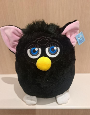 Furby Retro Furby Fluffy Plush Doll Stuffed Toy 35cm Black Taito
