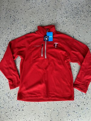 Columbia Jacket Mens Fast Trek III Fleece Half Zip NWT Minnesota Twins M