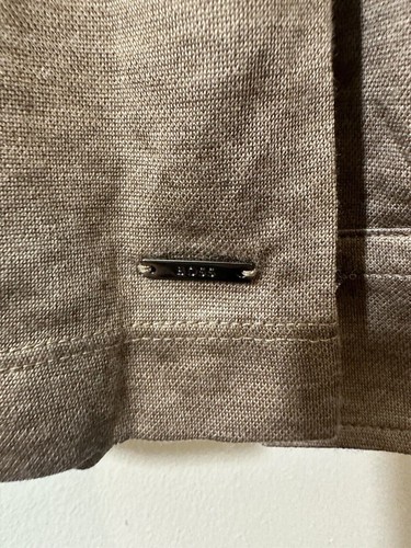 Polo Hugo Boss Parker Manga Larga Marrón Para Hombre Grande PVP £289 - Imagen 6 de 9