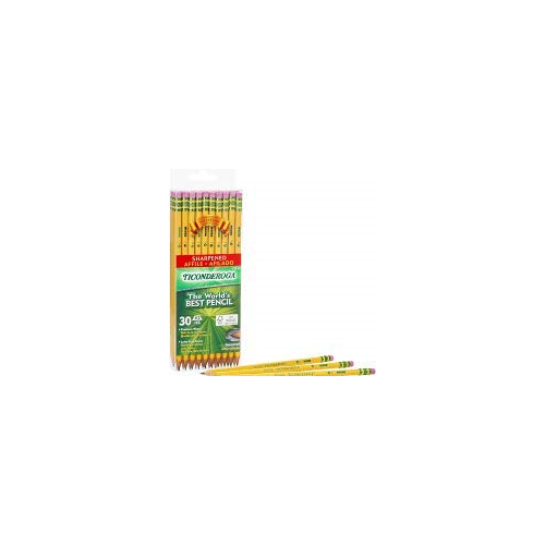 Ticonderoga Matite, 2 HB Morbide, Pre-Affilate, Giallo, 30 Conteggi (13830), Confezione da 2 - Foto 1 di 1