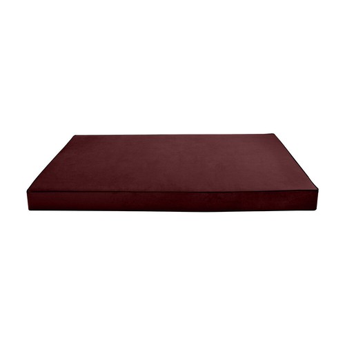 Model V1 TwinXL Velvet Contrast Indoor Daybed Mattress Pillow Complete Set AD368 - Picture 8 of 12