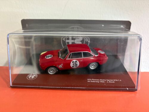 1/43 Ixo/Altaya Alfa Romeo Guilia Sprint GTA 1.6, J. Rindt, Winner 4H Sebring 19