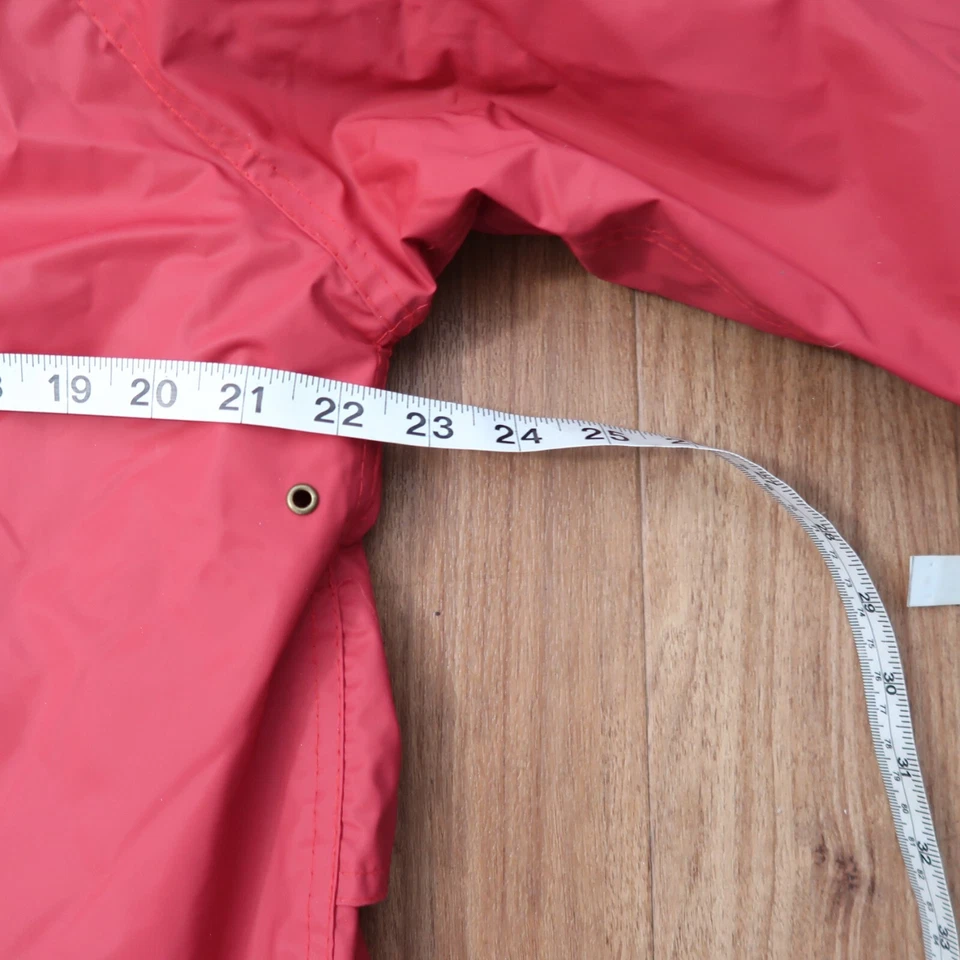 Misty Harbor Rain Coat Women's M Red Flannel Lined Weather Sheild 45" Long VTG - Image 2 of 4
